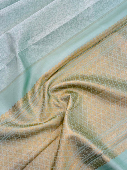 Timeless Pastel Blue Silk Glow