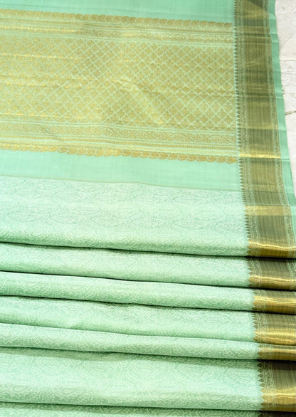 Timeless Pastel Blue Silk Glow