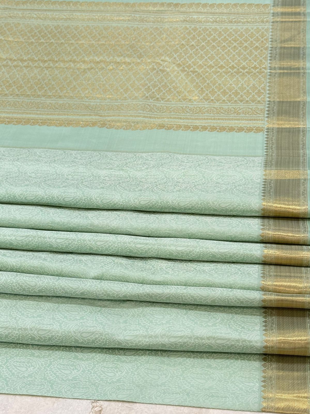 Timeless Pastel Blue Silk Glow