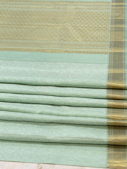 Timeless Pastel Blue Silk Glow