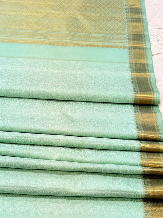 Timeless Pastel Blue Silk Glow