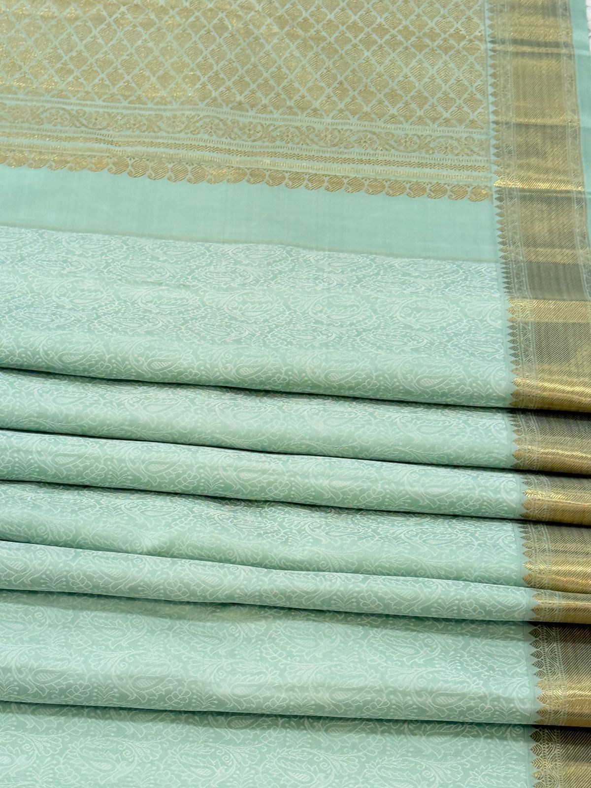 Timeless Pastel Blue Silk Glow