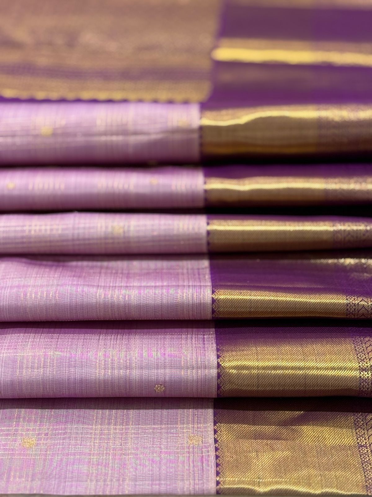 Sunlit Gold on Lavender Mist