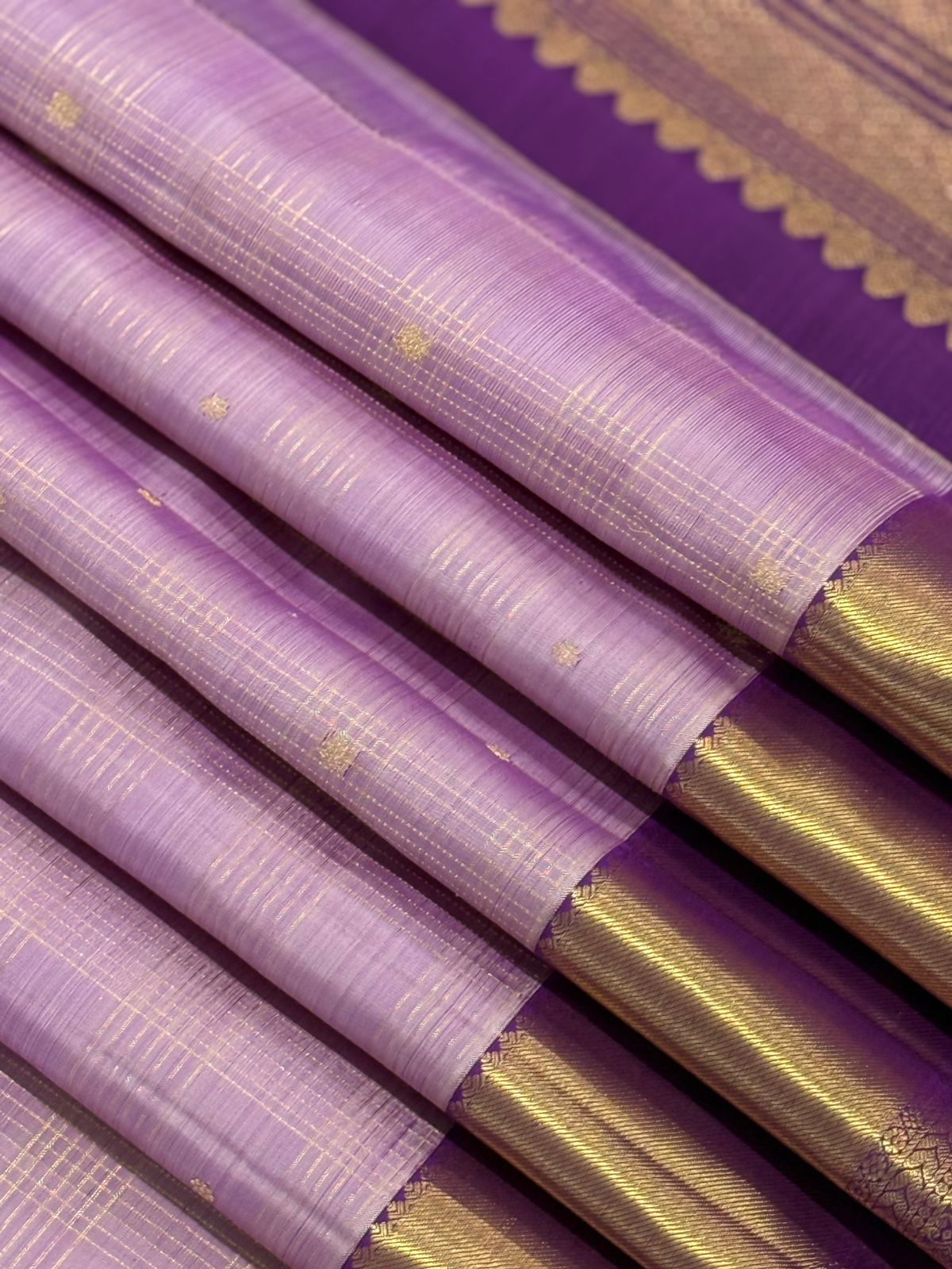 Sunlit Gold on Lavender Mist