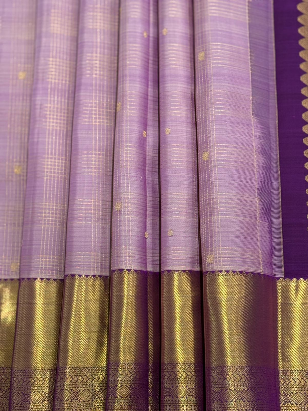 Sunlit Gold on Lavender Mist