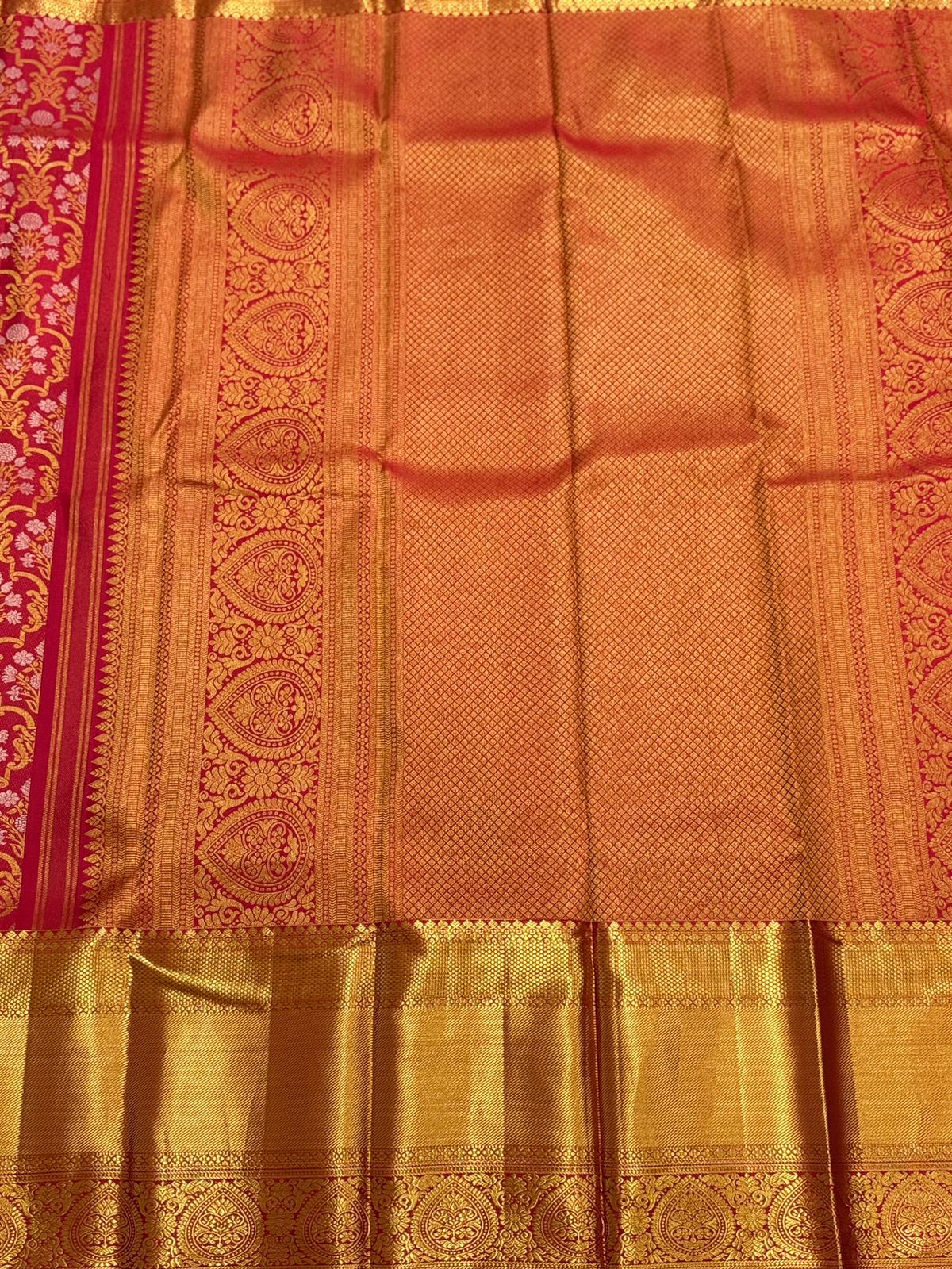 Red Radiance Royal Zari Drape