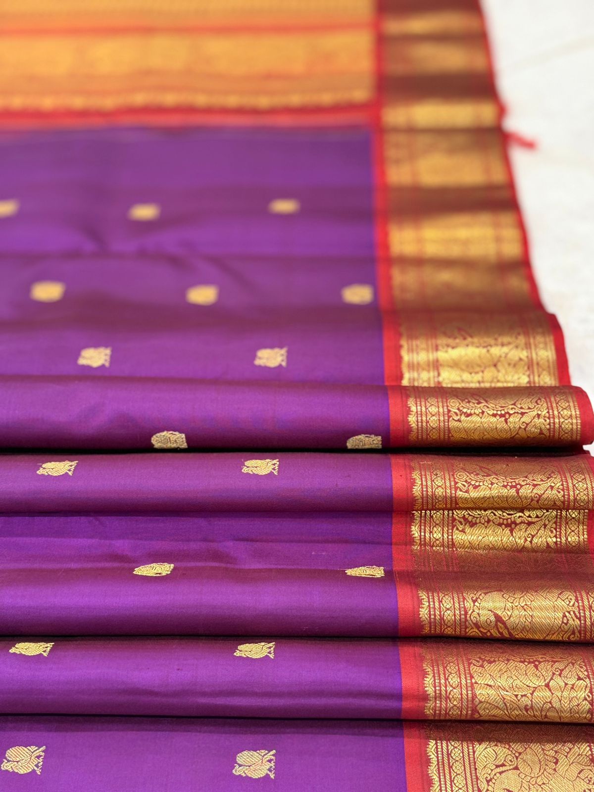 Royal Purple with Gold Zari Kanjivaram
