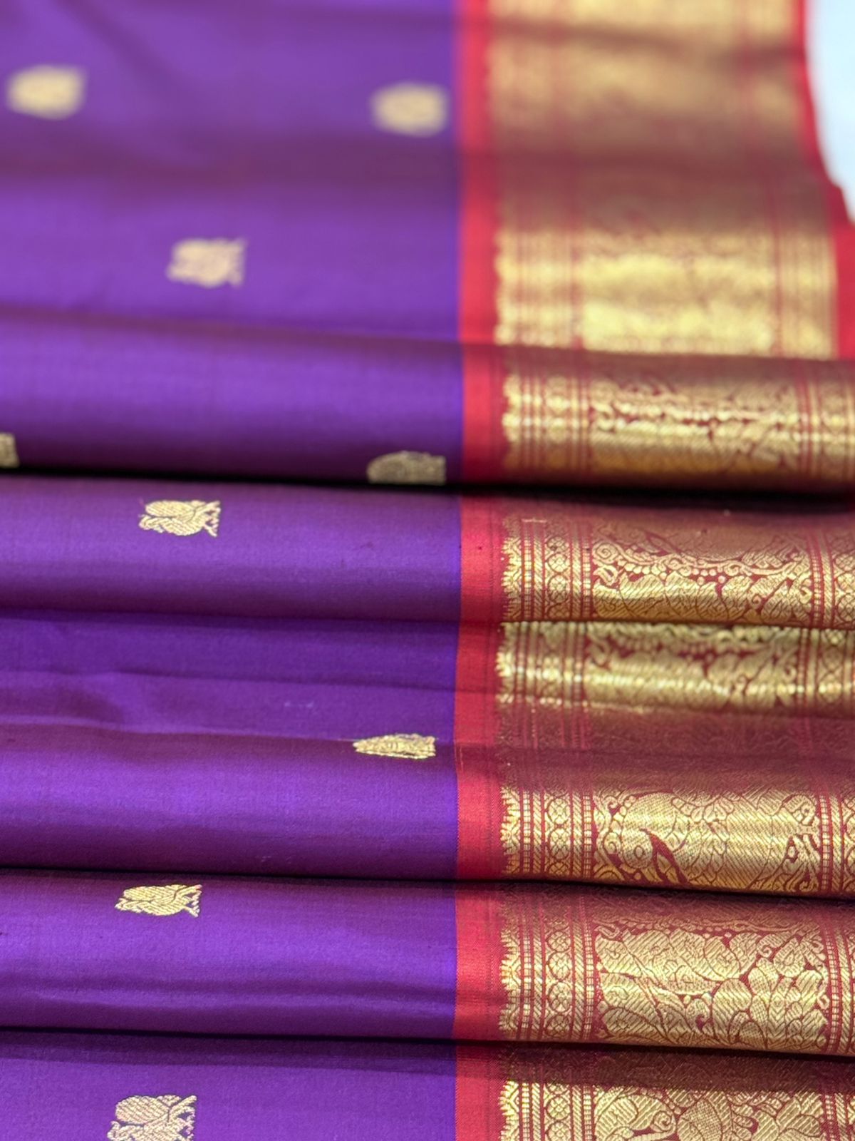 Royal Purple with Gold Zari Kanjivaram