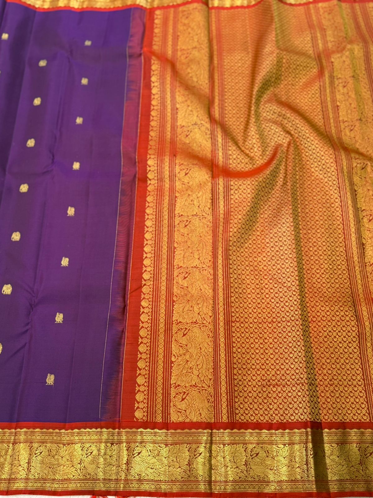 Royal Purple with Gold Zari Kanjivaram