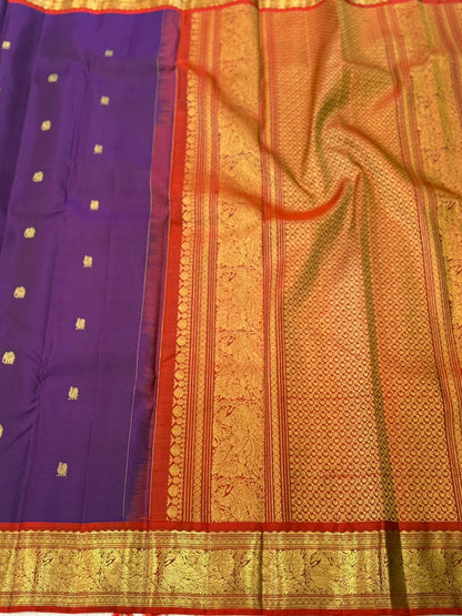 Royal Purple with Gold Zari Kanjivaram
