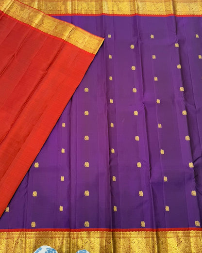 Royal Purple with Gold Zari Kanjivaram