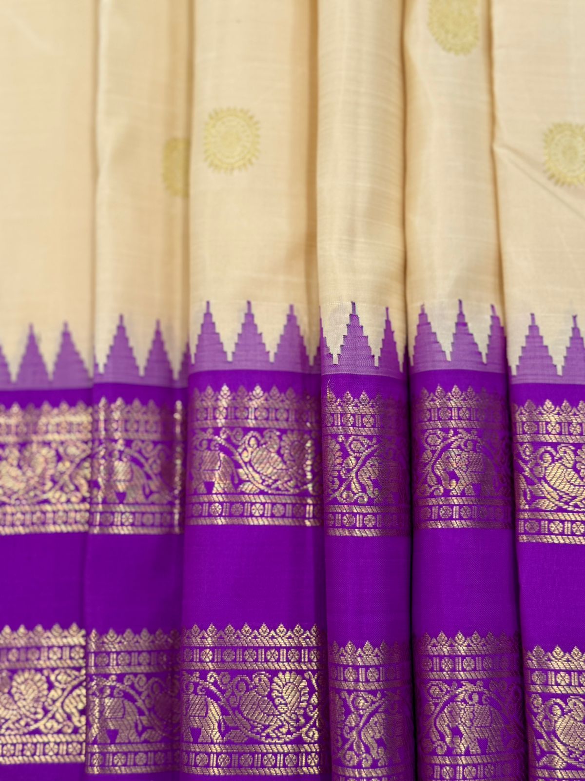 Golden Whisper Ivory Silk Splendor