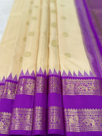 Golden Whisper Ivory Silk Splendor