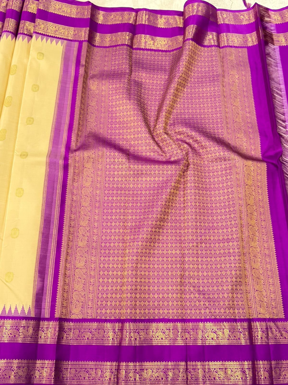 Golden Whisper Ivory Silk Splendor