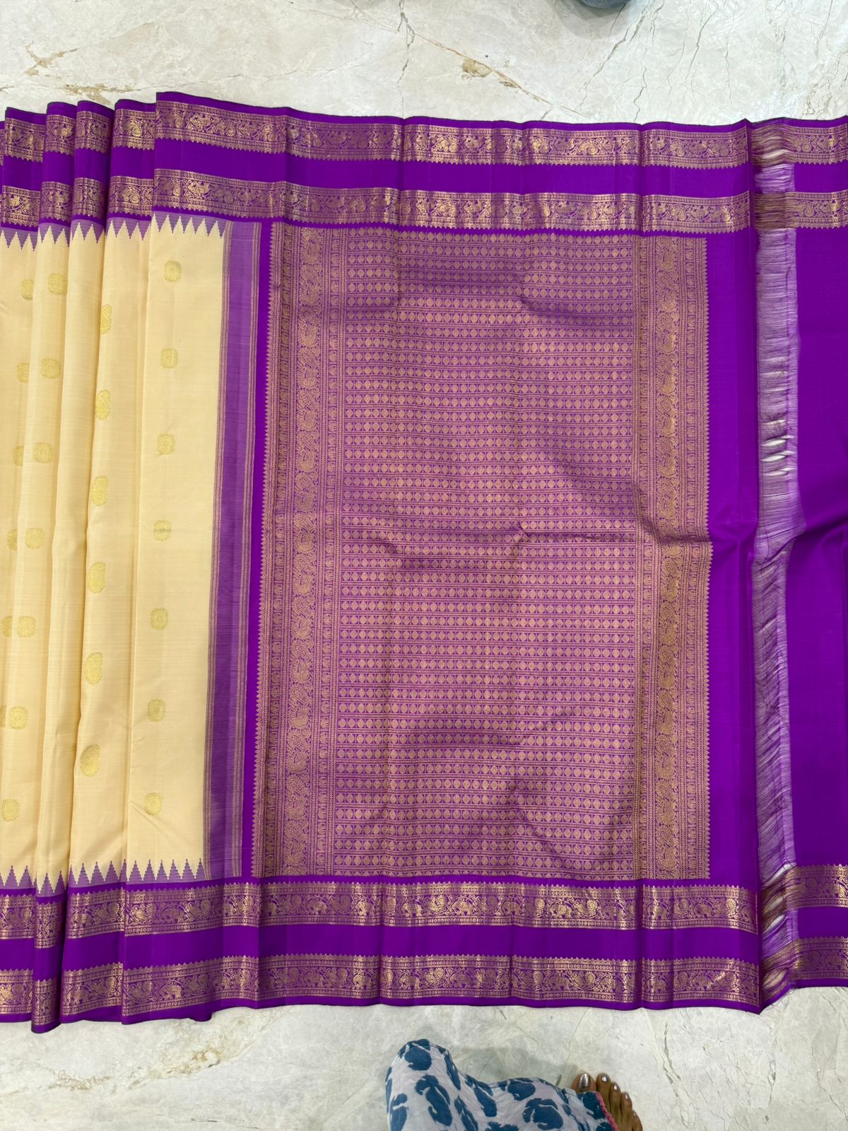 Golden Whisper Ivory Silk Splendor