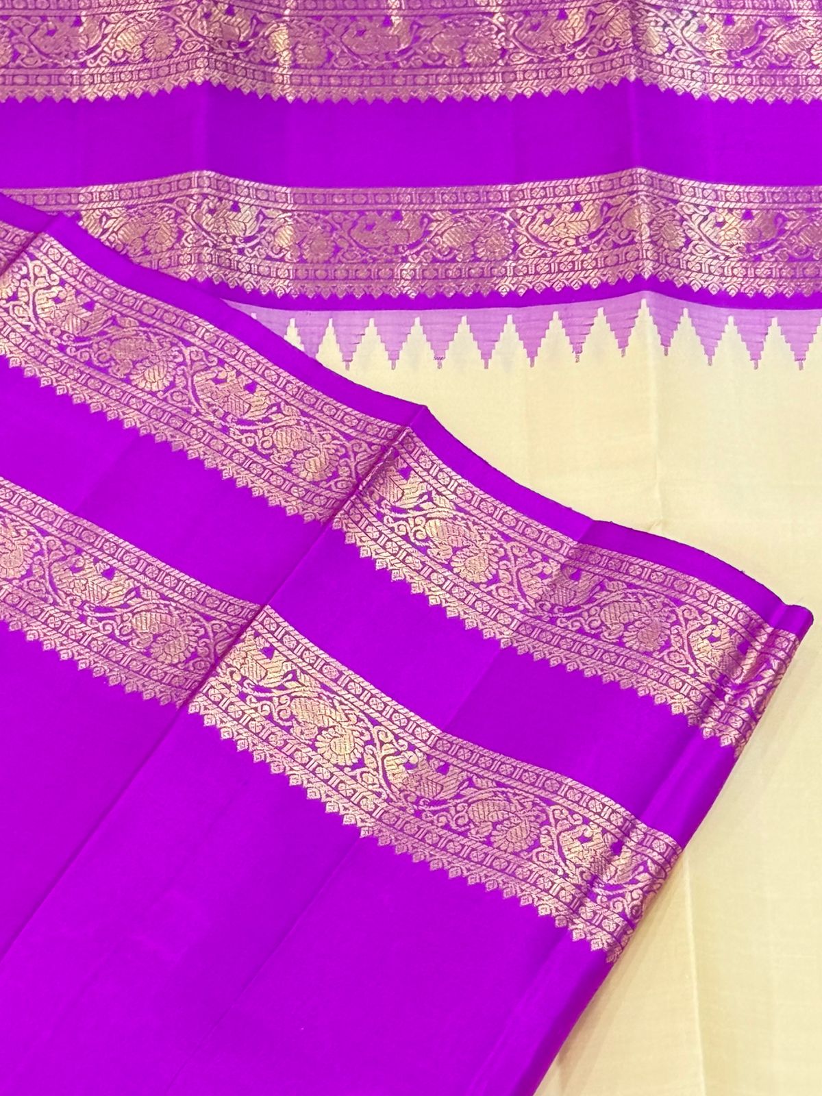 Golden Whisper Ivory Silk Splendor