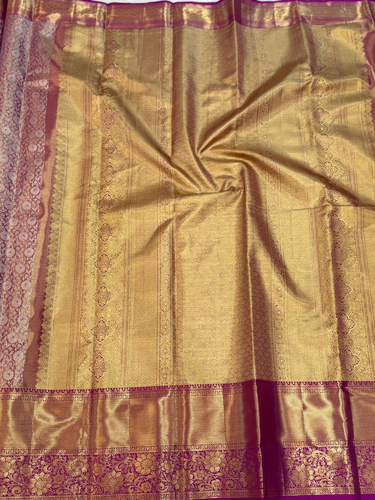 Magenta Kanjivaram Silk Saree
