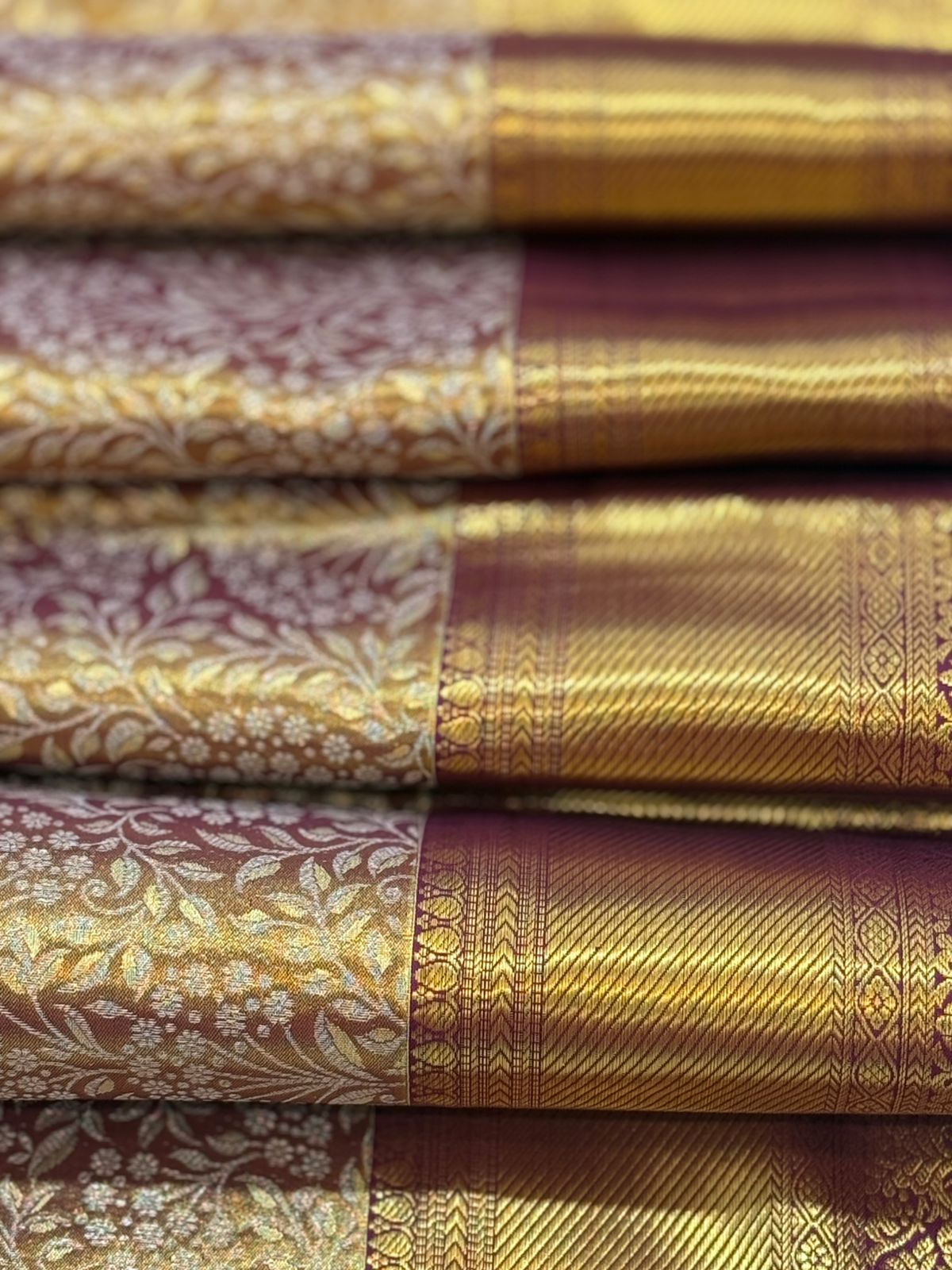 Royal Wine Kanjivaram Silk Saree