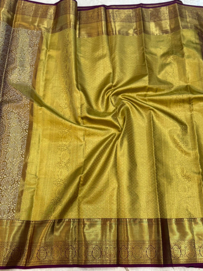 Royal Wine Kanjivaram Silk Saree