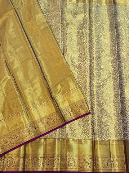 Royal Wine Kanjivaram Silk Saree
