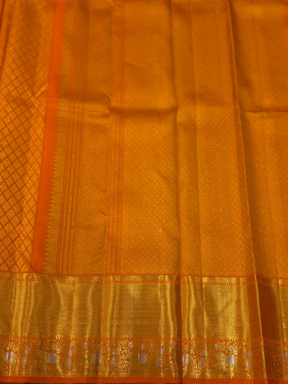 Marigold Gold Zari Kanjivaram
