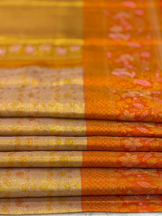 Fanta Orange Gold Kanjivaram