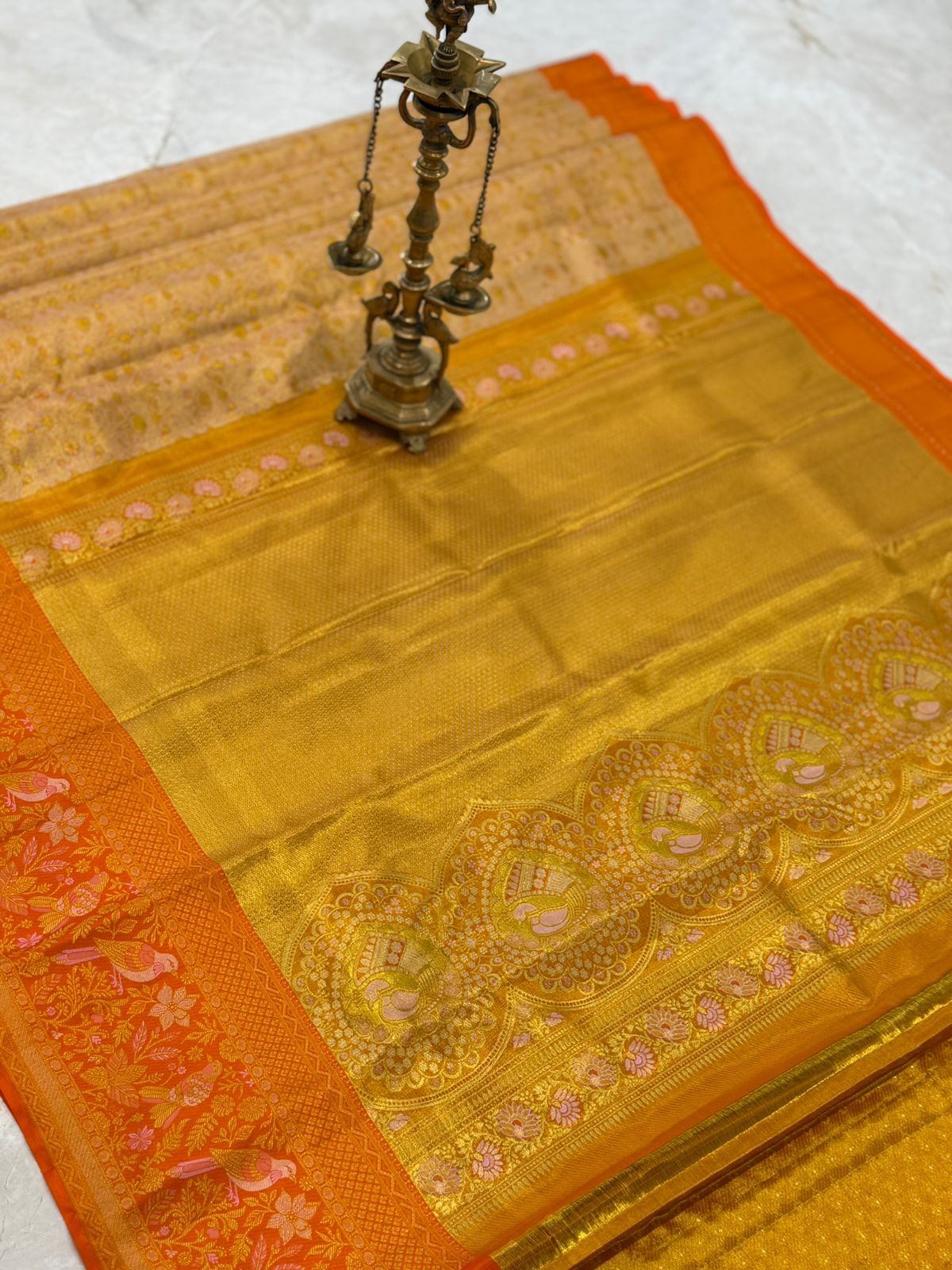 Fanta Orange Gold Kanjivaram