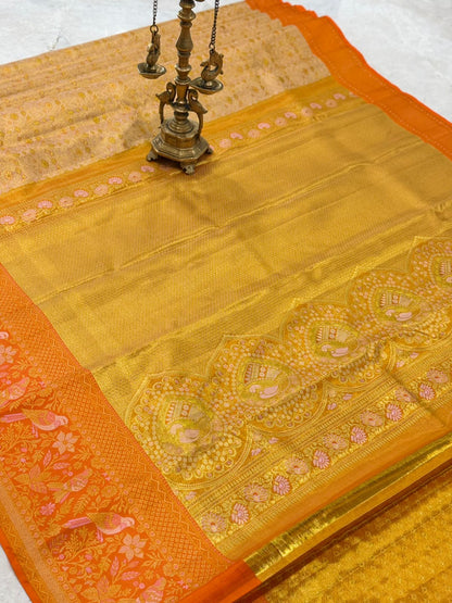 Fanta Orange Gold Kanjivaram