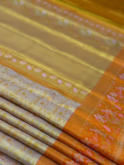 Fanta Orange Gold Kanjivaram