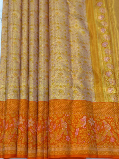 Fanta Orange Gold Kanjivaram