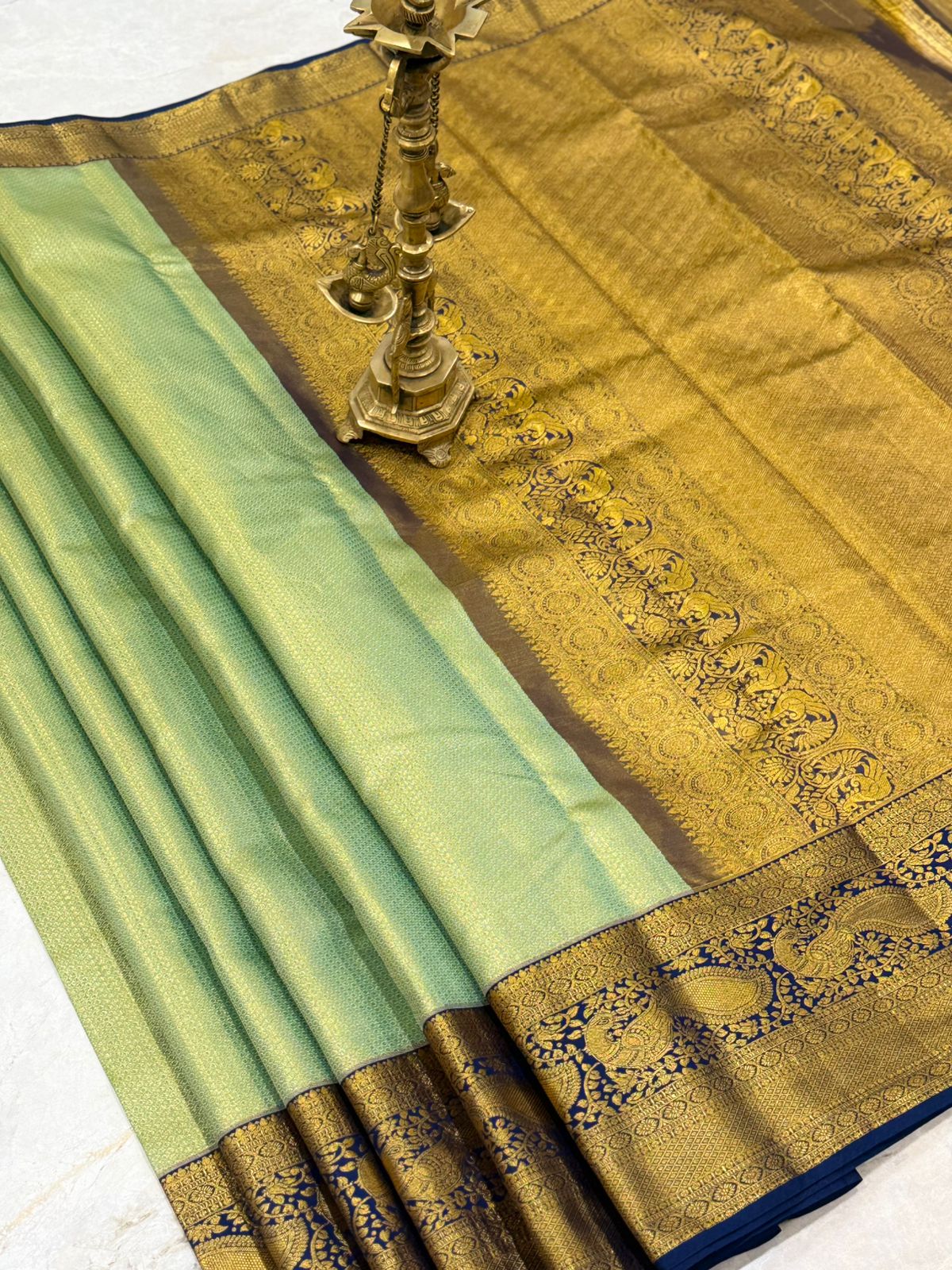 Pastel Green Royal Elegance