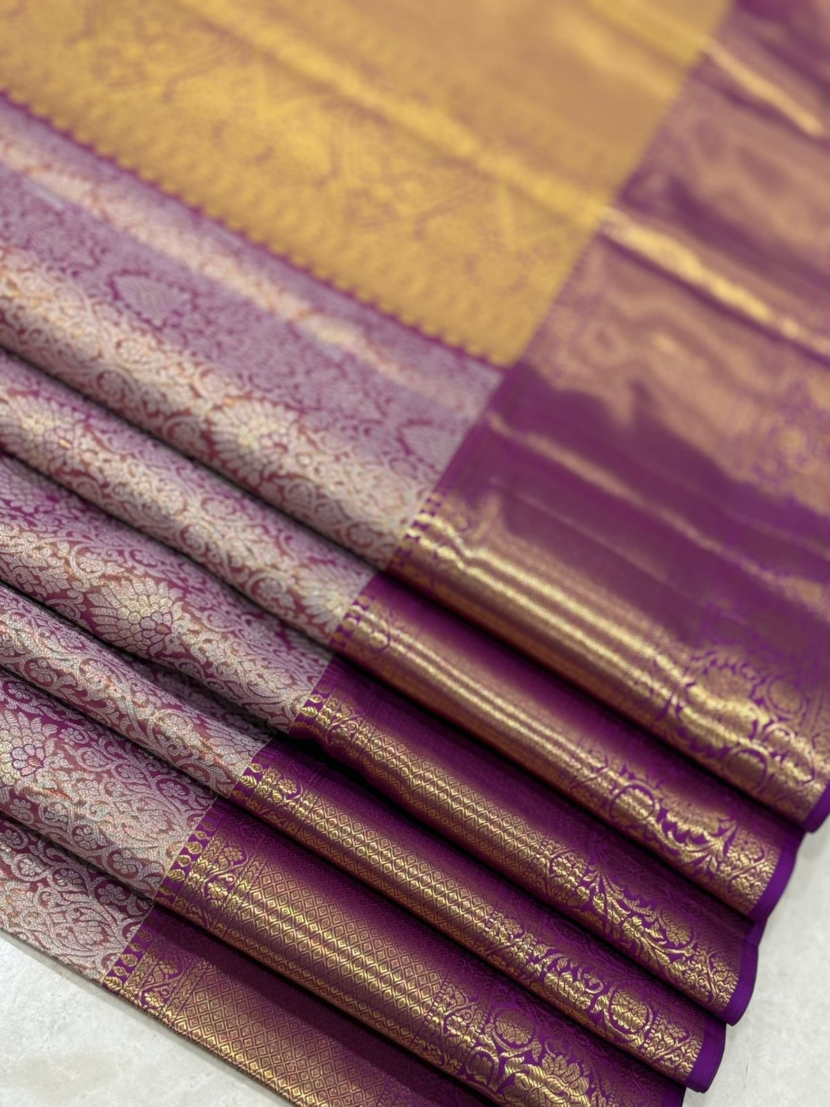 Violet Magenta Radiance in Silk