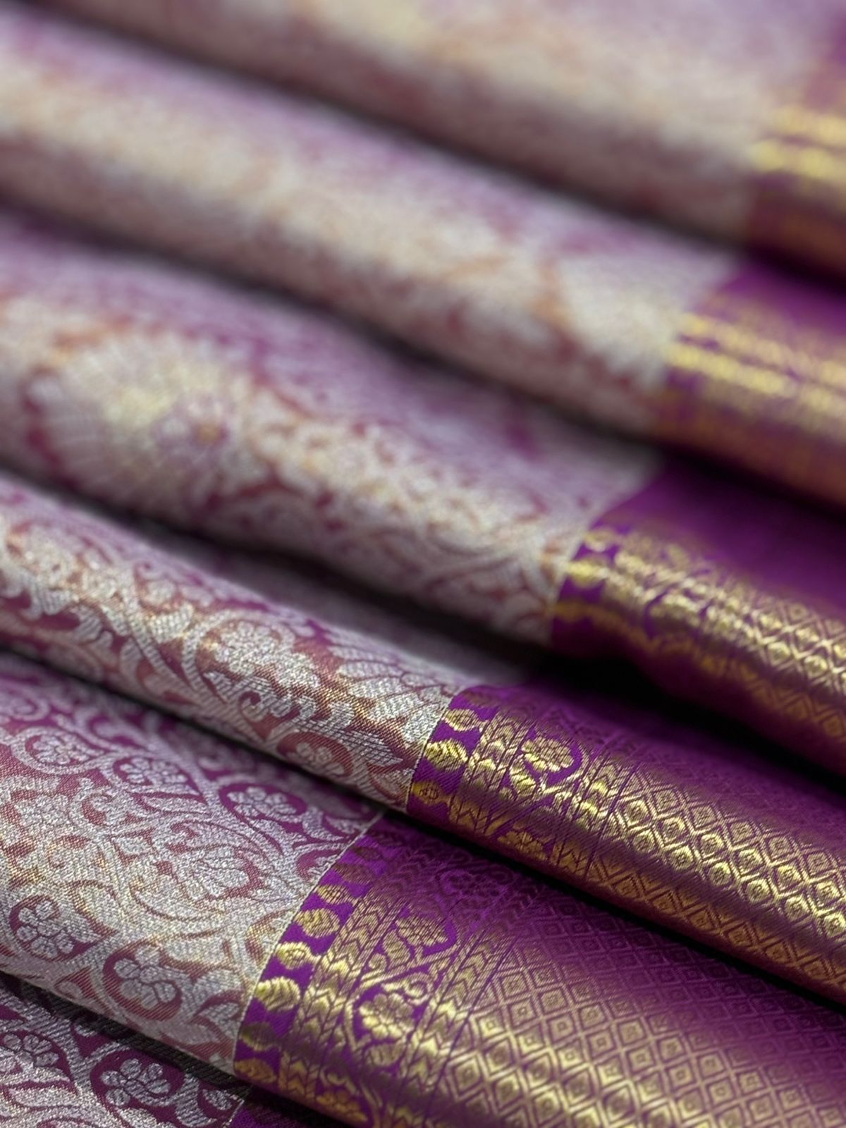 Violet Magenta Radiance in Silk