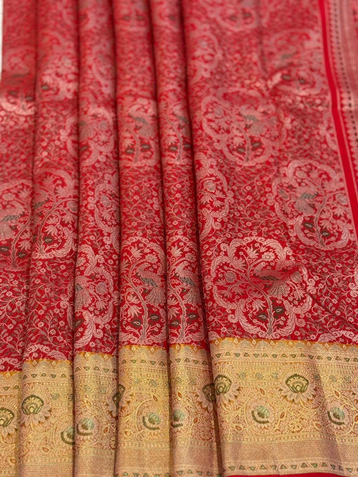 Grand Red Kanjivaram Bridal Saree