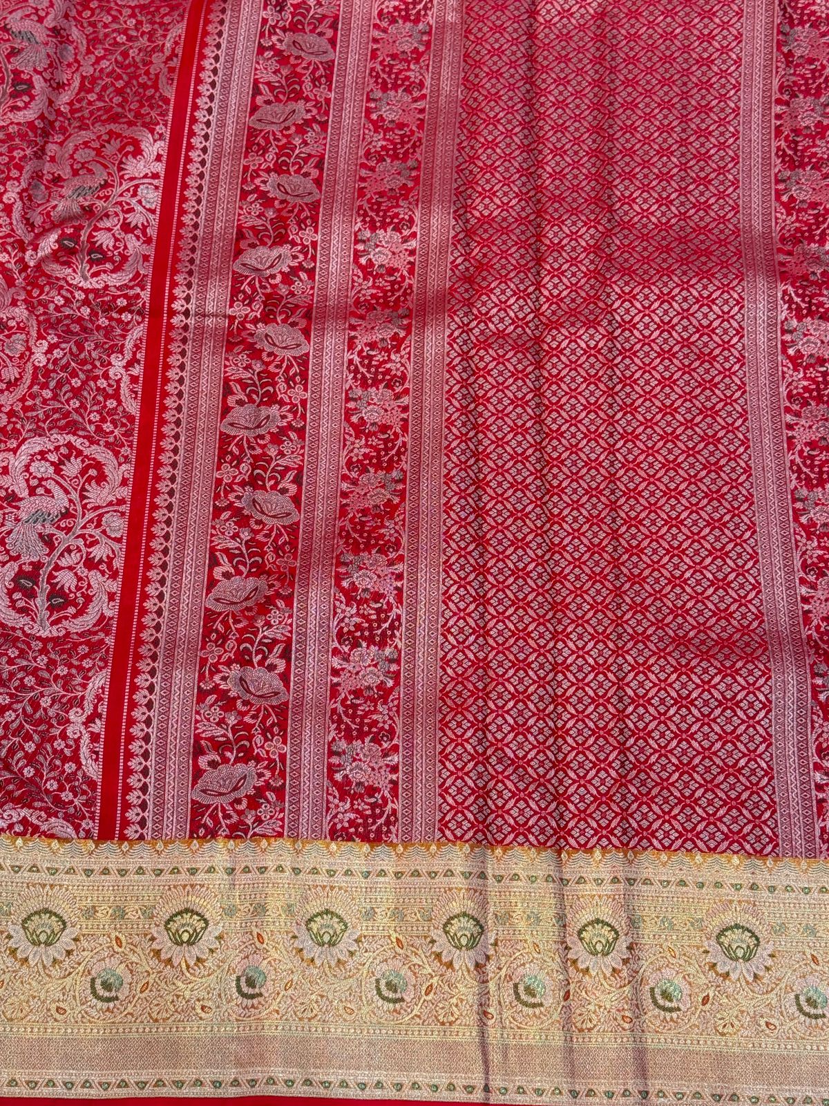Grand Red Kanjivaram Bridal Saree
