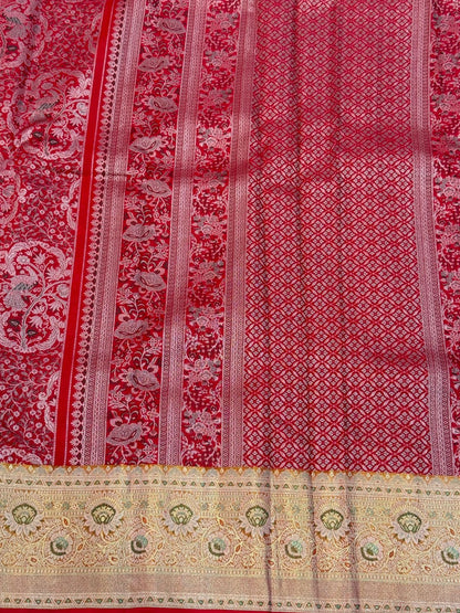 Grand Red Kanjivaram Bridal Saree