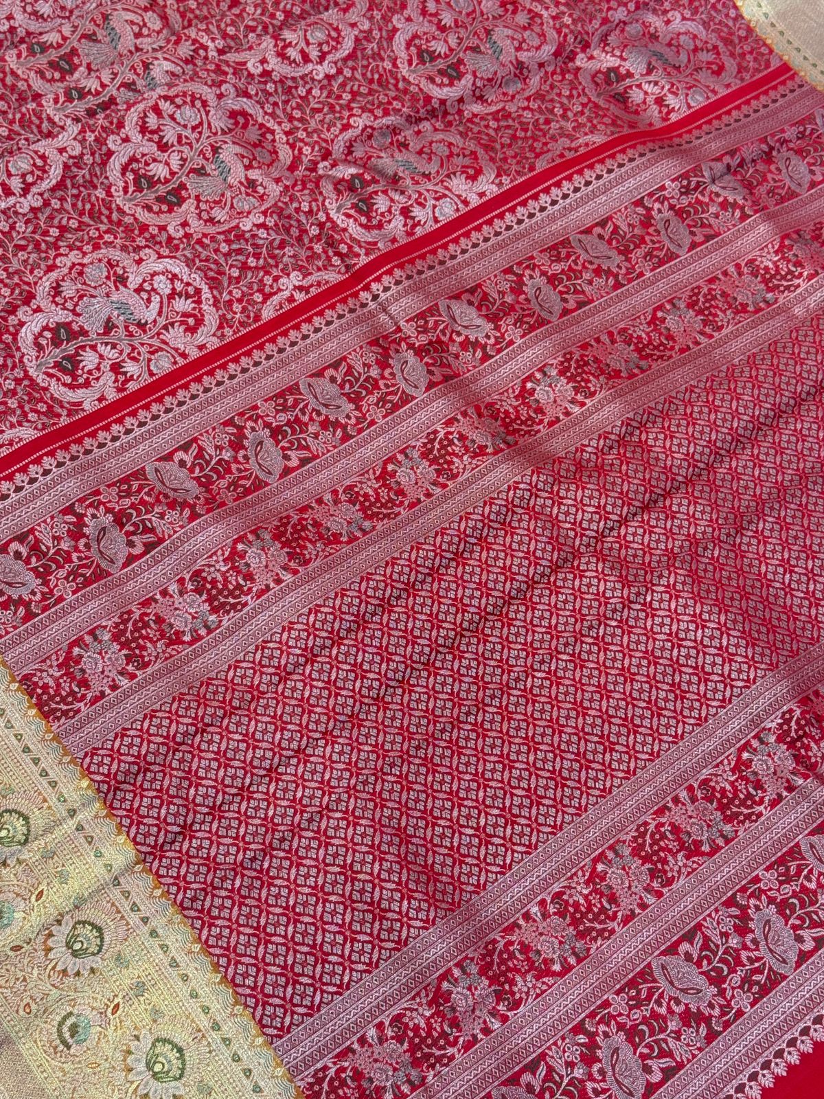 Grand Red Kanjivaram Bridal Saree