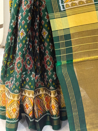 Green Silk Patola Saree