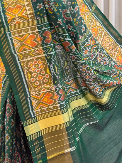 Green Silk Patola Saree