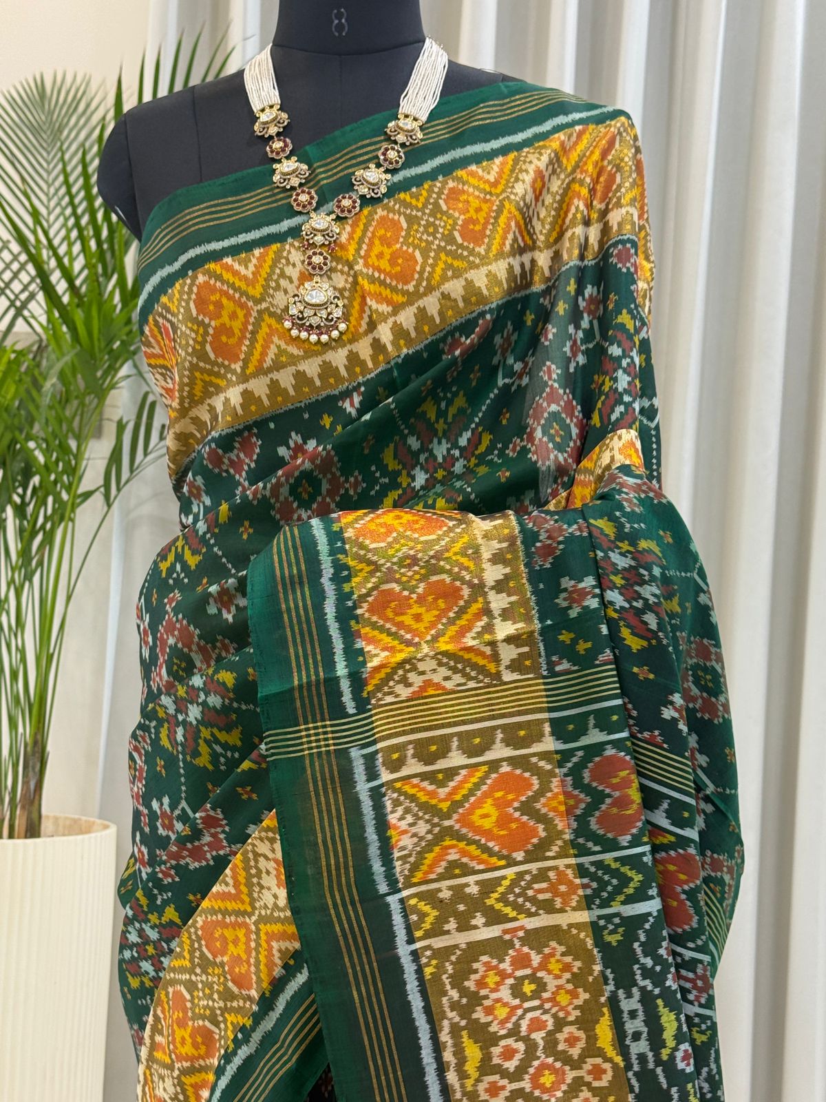 Green Silk Patola Saree