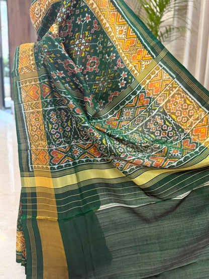 Green Silk Patola Saree