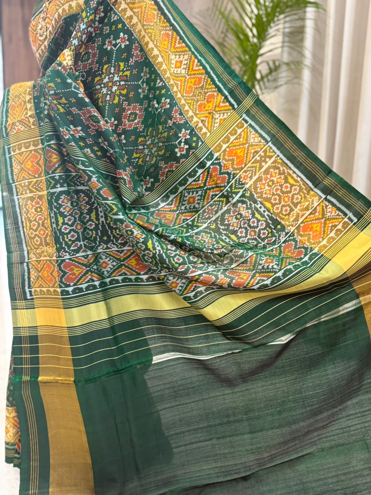 Green Silk Patola Saree