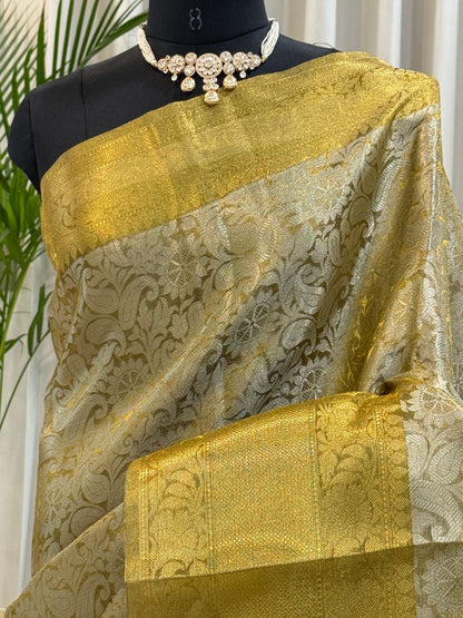Golden Banarasi Saree