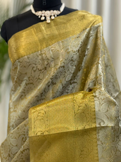 Golden Banarasi Saree