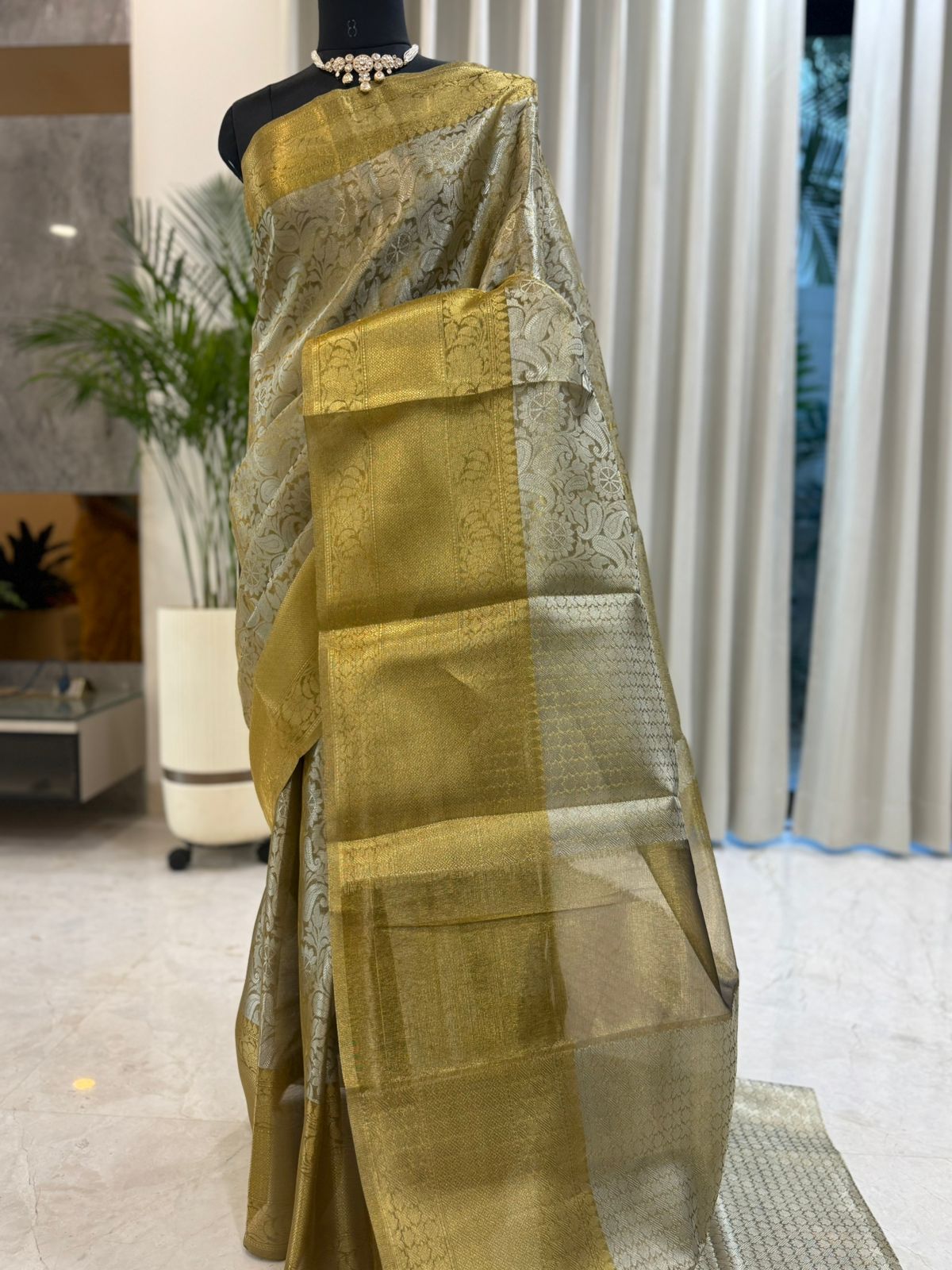Golden Banarasi Saree