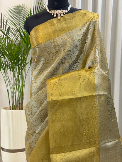 Golden Banarasi Saree