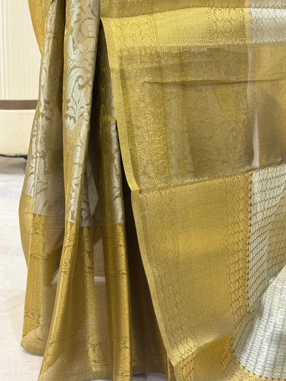 Golden Banarasi Saree