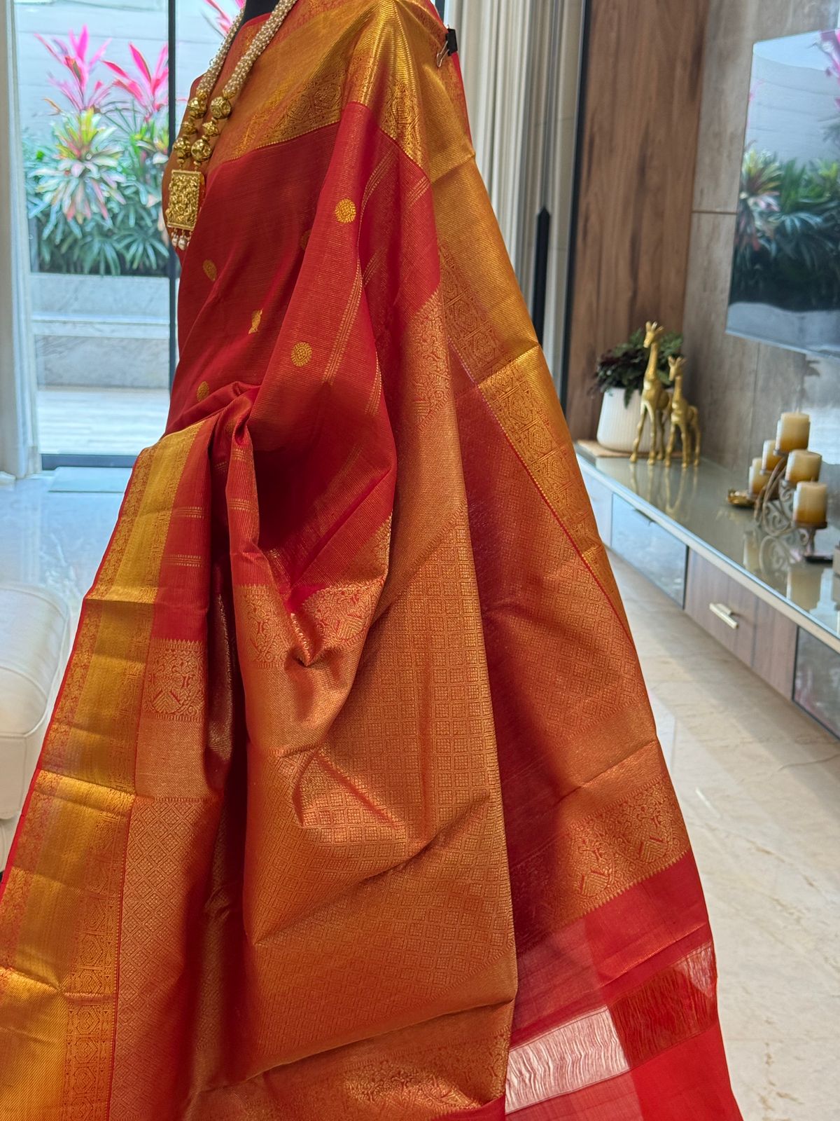 Regal Brick Red Kanjivaram