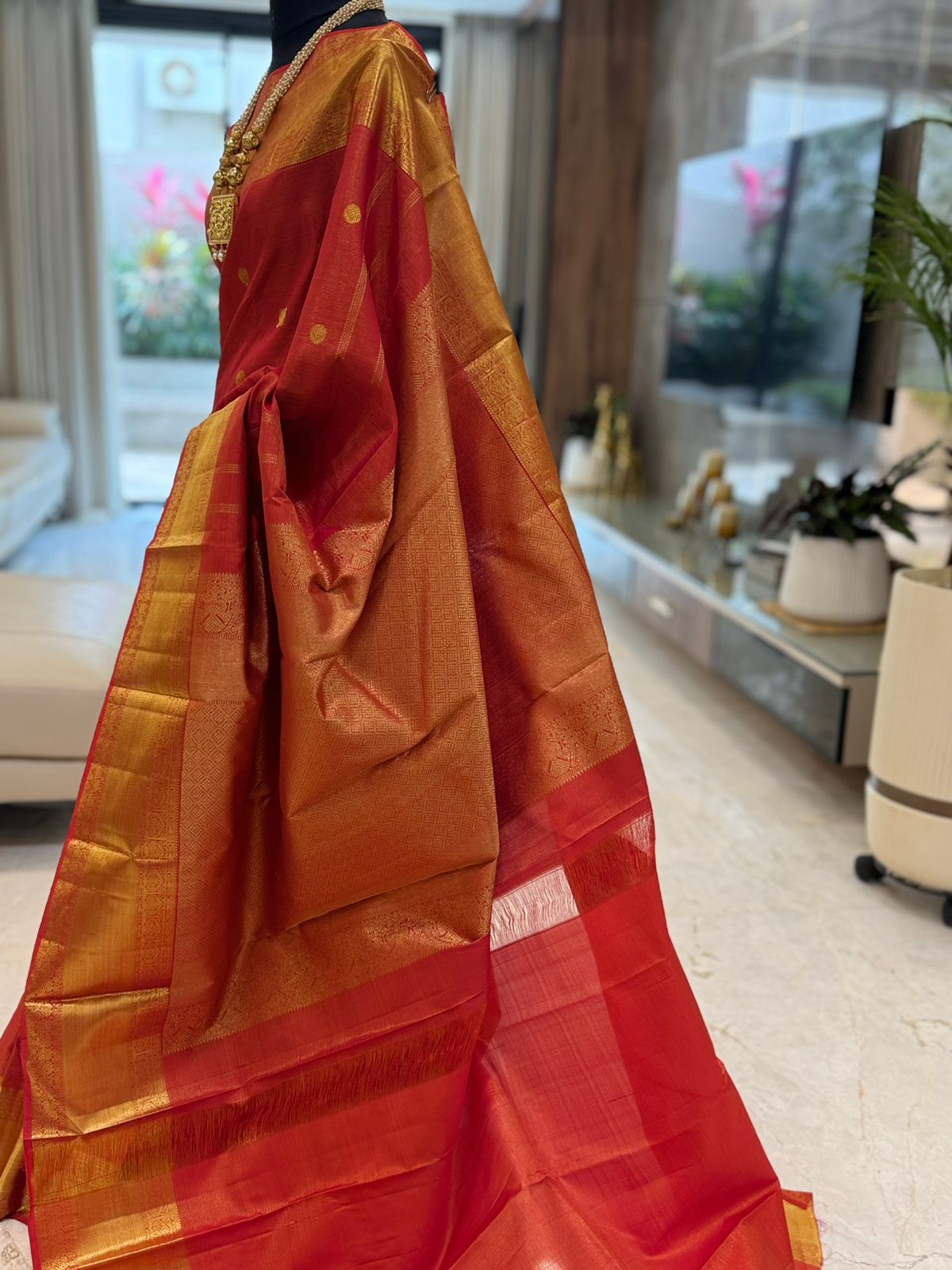 Regal Brick Red Kanjivaram