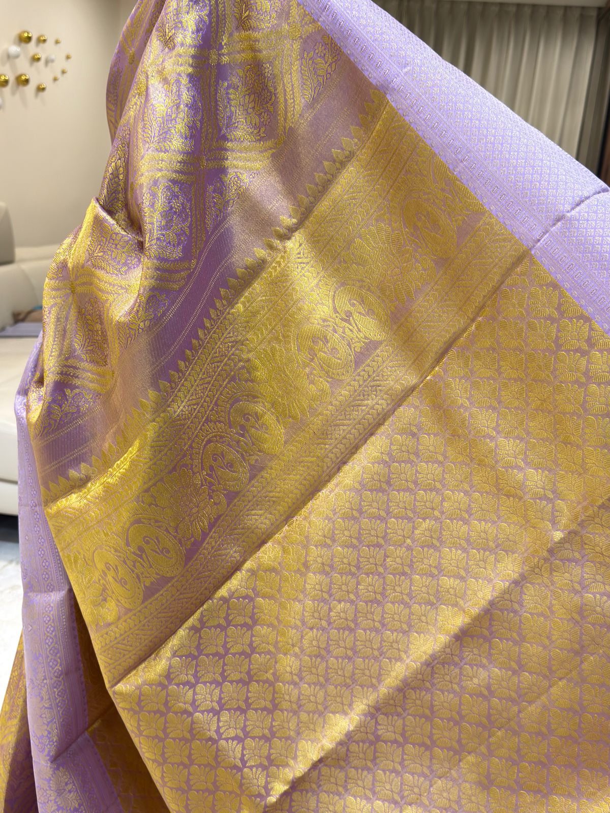 Deep Maroon Zari Kanjivaram Saree